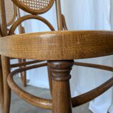 Set of 6 Vintage Bentwood Cane Dining Chair, Thonet Style, 1970s Yugoslavia