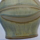 Pitcher or vase in glazed ceramics, signature to identify