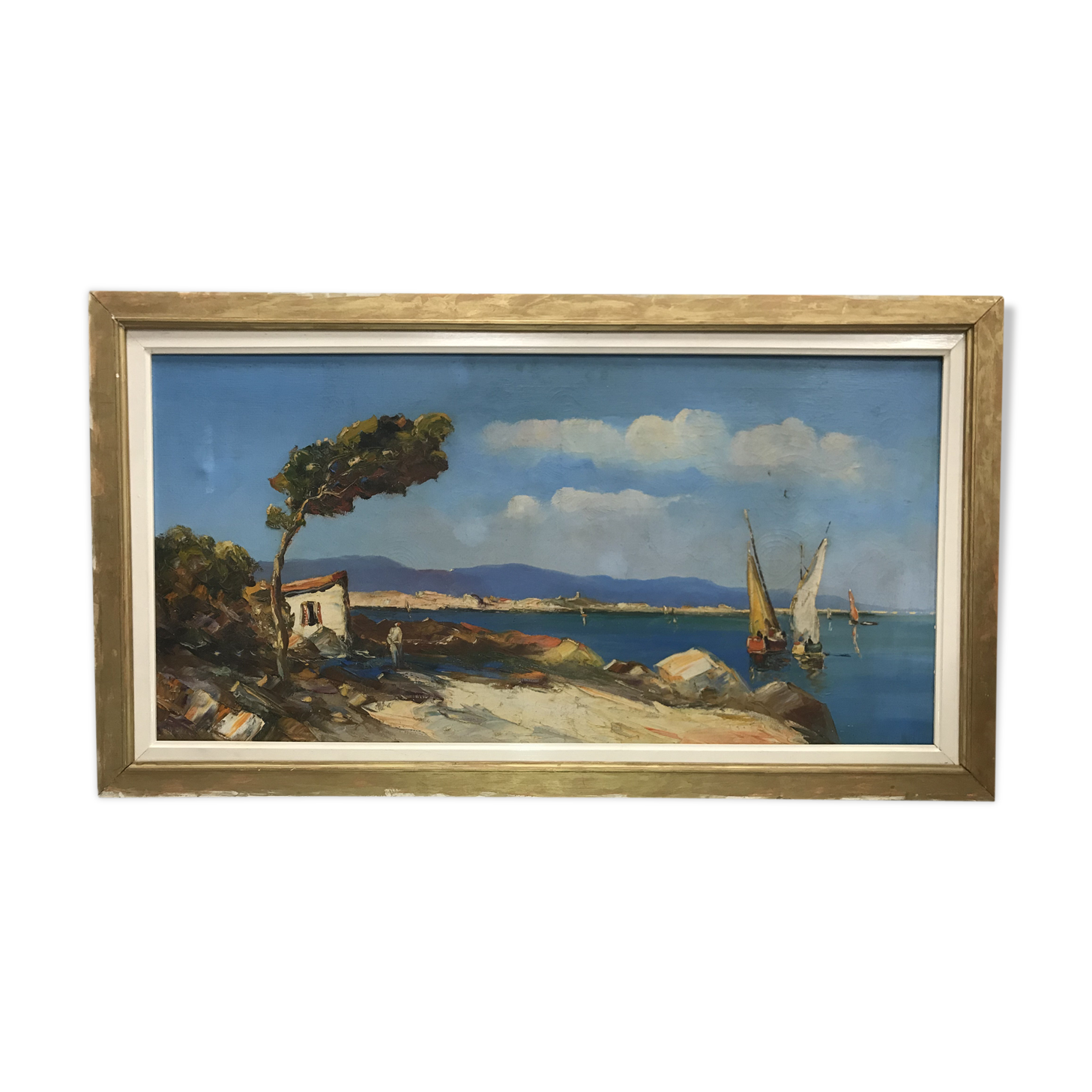 Marine seaside painting