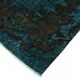 Overdyed Wool Vintage Handmade Carved Rug 169 cm x 288 cm