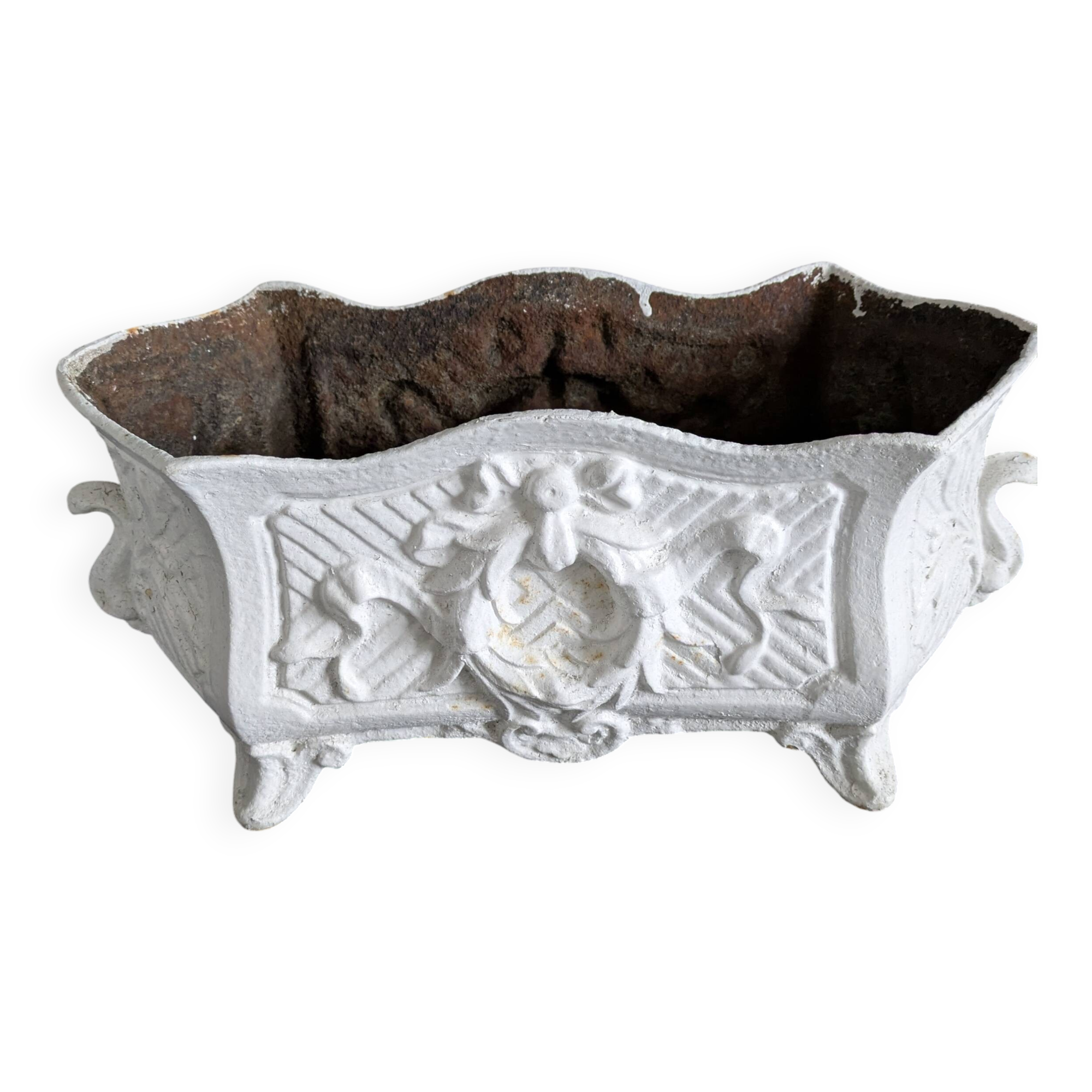 Vintage cast iron planter