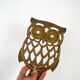 Dessous de plat hibou en laiton