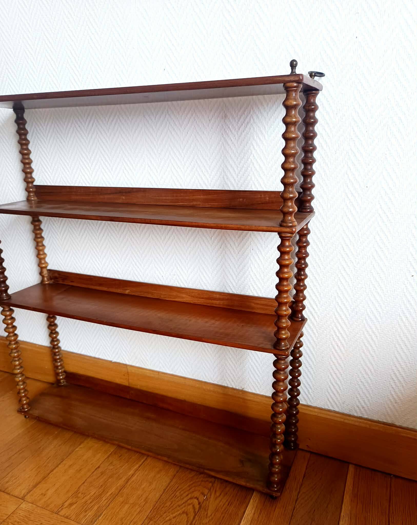 Napoleon III twisted column wall shelf