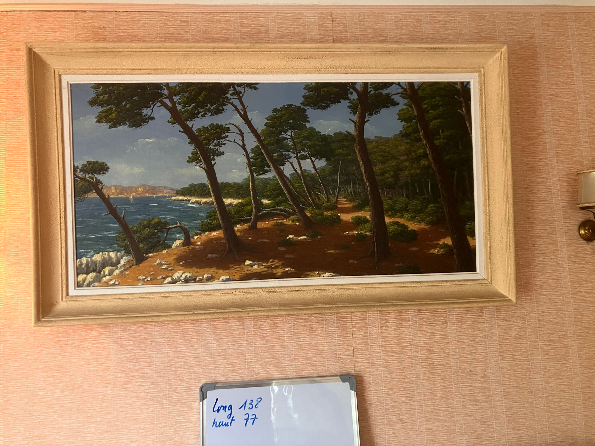 painting signed René Dulieu - shore of Var