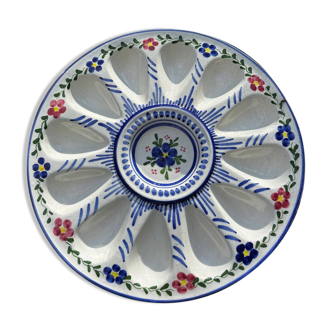 Plat à huîtres peint à la main