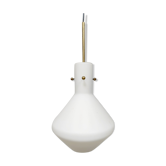 Suspension vintage moderniste suédoise verre opalin