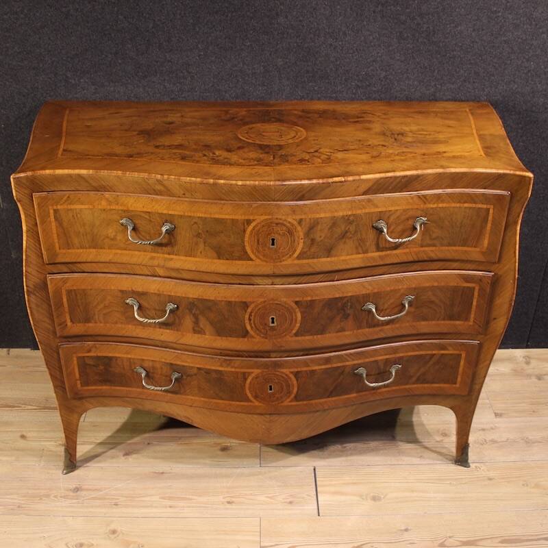 Commode néo-classique napolitaine du XVIIIe siècle de style Louis XV
