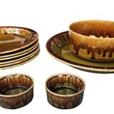 Old Gien fondue dish set