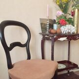 Chair Louis Philippe velvet rose