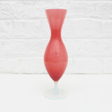 Vintage  pink opaline vase