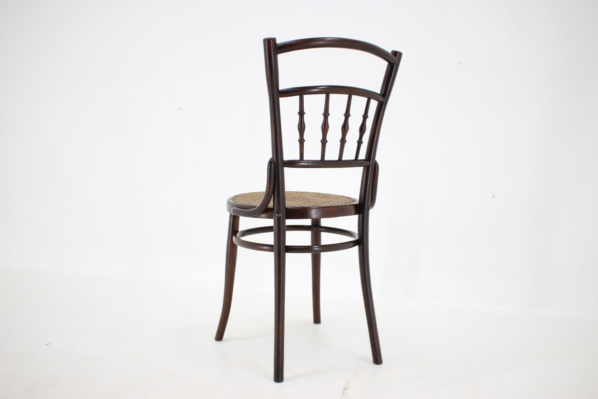 1930s Bentwood beech Chair with Pedig Seat, Austria