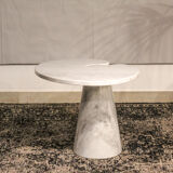 Coffee table in Italian whithe  Carrara marble