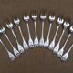 Christofle 12 cake forks silver metal model Vendome