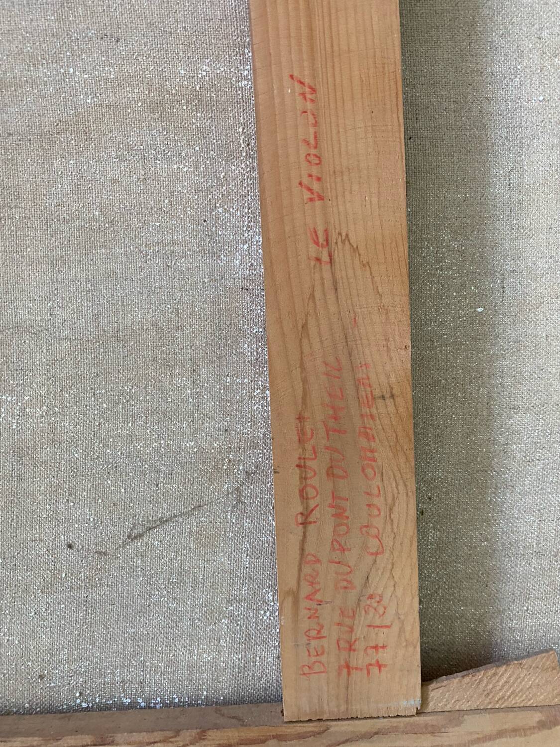 Still life with violin signed