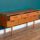 Commode buffet meuble tv rétro teck années 1960 austinsuite