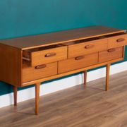 Retro Teak 1960s Austinsuite Chest Of Drawers Sideboard TV Cabinet