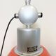 Large Red Painted Industrial Factory Lamp from Elektrosvit, 1960s