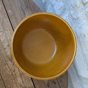 Vintage stoneware salad bowl from Niderviller, Fauve model, 1960s/70s, 24.5cm.