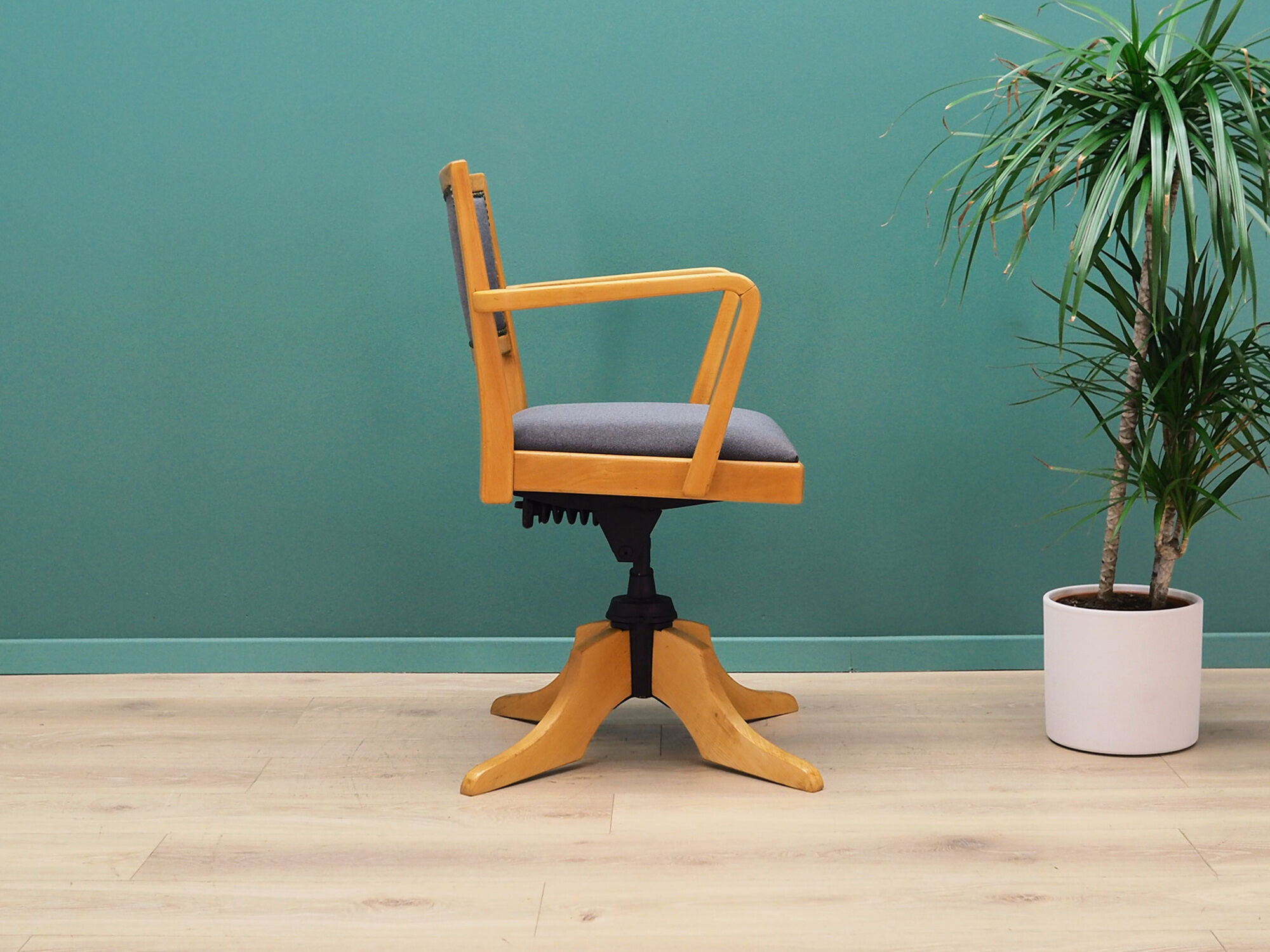 Armchair gray, Danish design, 60, manufacturer: Ehapa