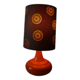 Orange ceramic lamp from the 70s
