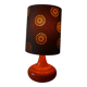 Lampe en ceramique orange années 70