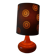 Lampe en ceramique orange années 70
