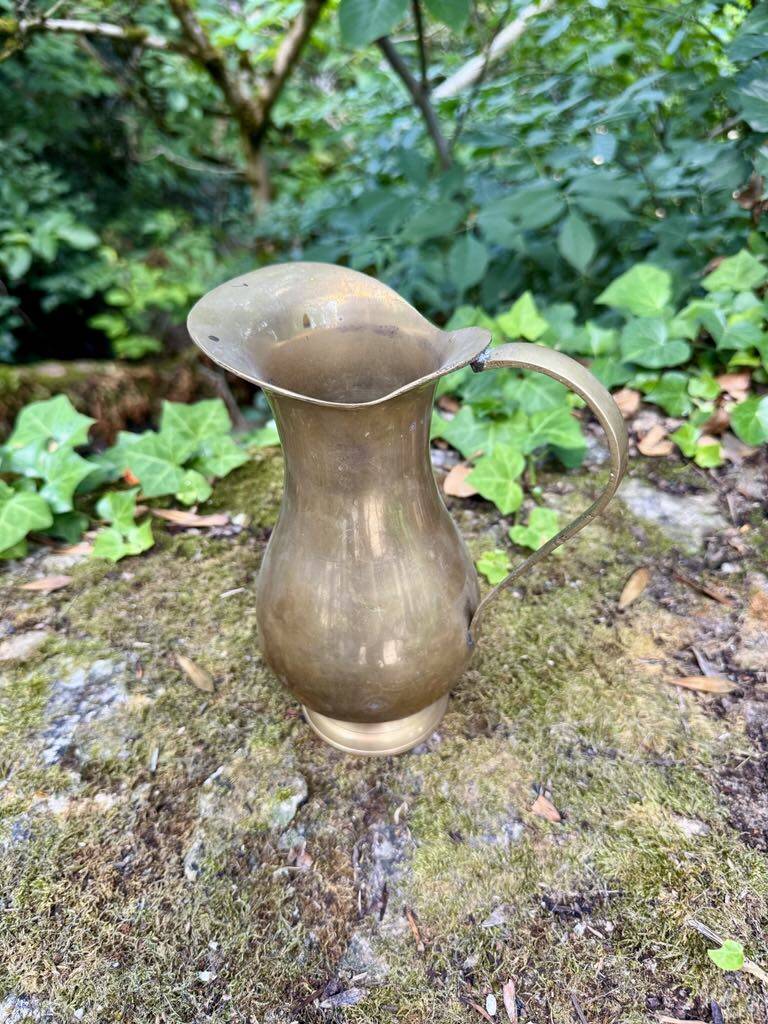 Antique brass carafe