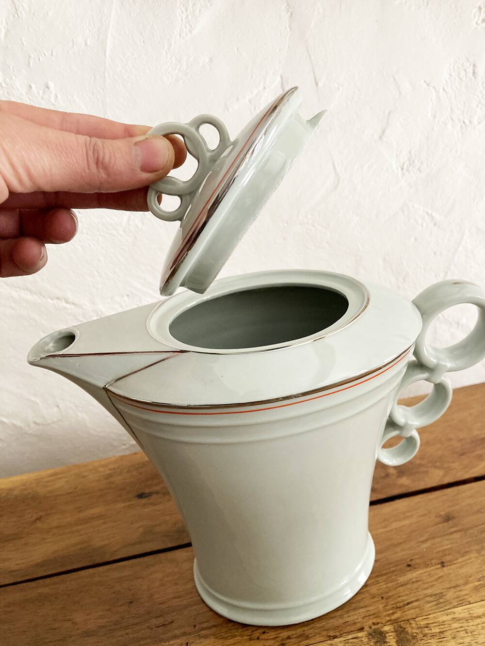 ALP Czechoslovakia ceramic coffee, sugar and creamer set, 1970s