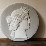 Plaster medallion, Ceres