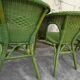 Ensemble de 4 fauteuils en rotin