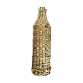 Vintage rattan bottle