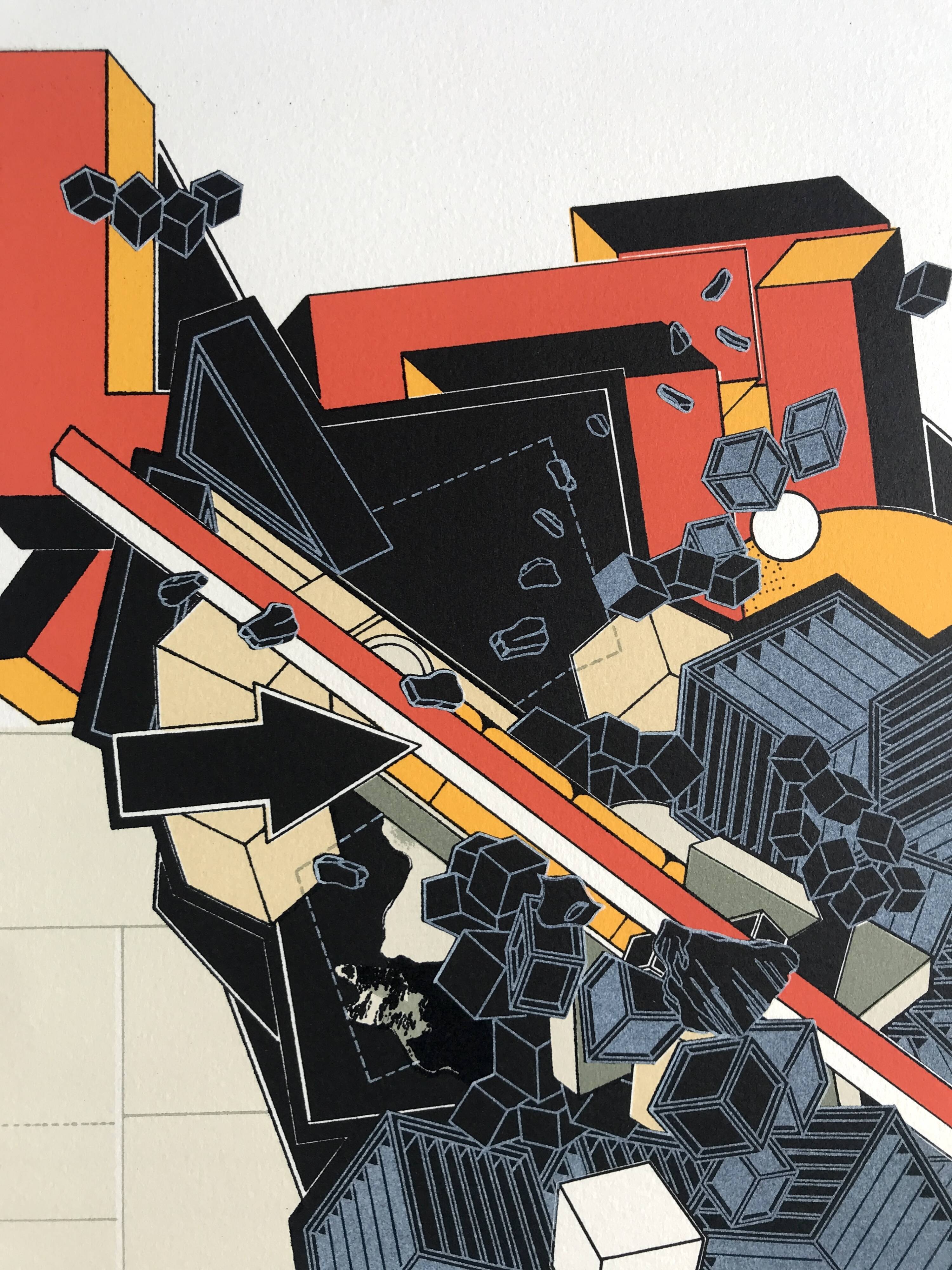 Alain le yaouanc, la terre, 1978. lithographie originale signée au crayon