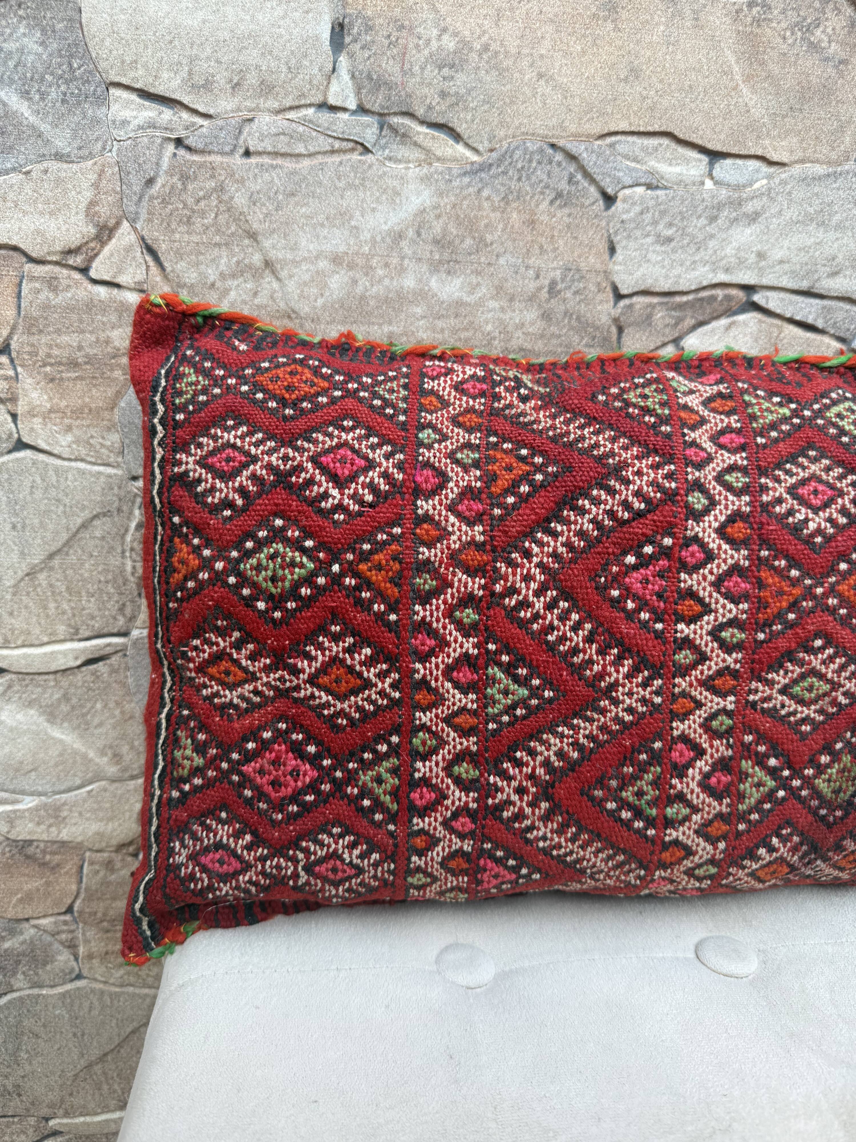 Moroccan pillowcase, Berber cushion cover, woven pillowcase
