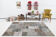 Tapis patchwork gris & bronze 5x8, 247x172cm