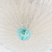 Vintage ceiling light Barovier e Toso - clear light blue glass with structure - Hollywood Regency - Mid Century Italy 1960s - Lighting