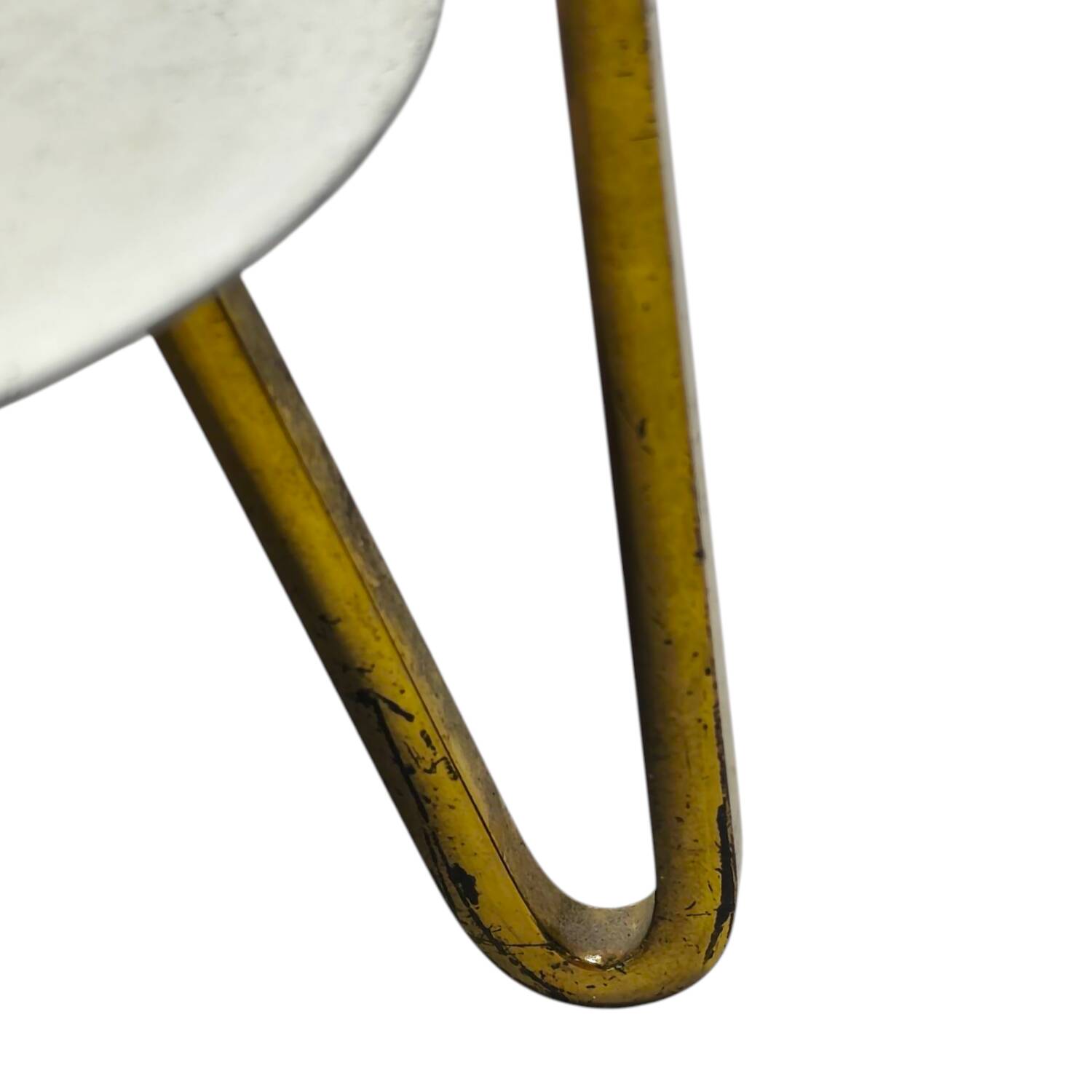 Vintage 1970s German Space Age Table Lamp -  Acrylic Shade with Brass