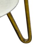 Lampe de table vintage allemande des années 1970, style Space Age, avec abat-jour en acrylique et laiton