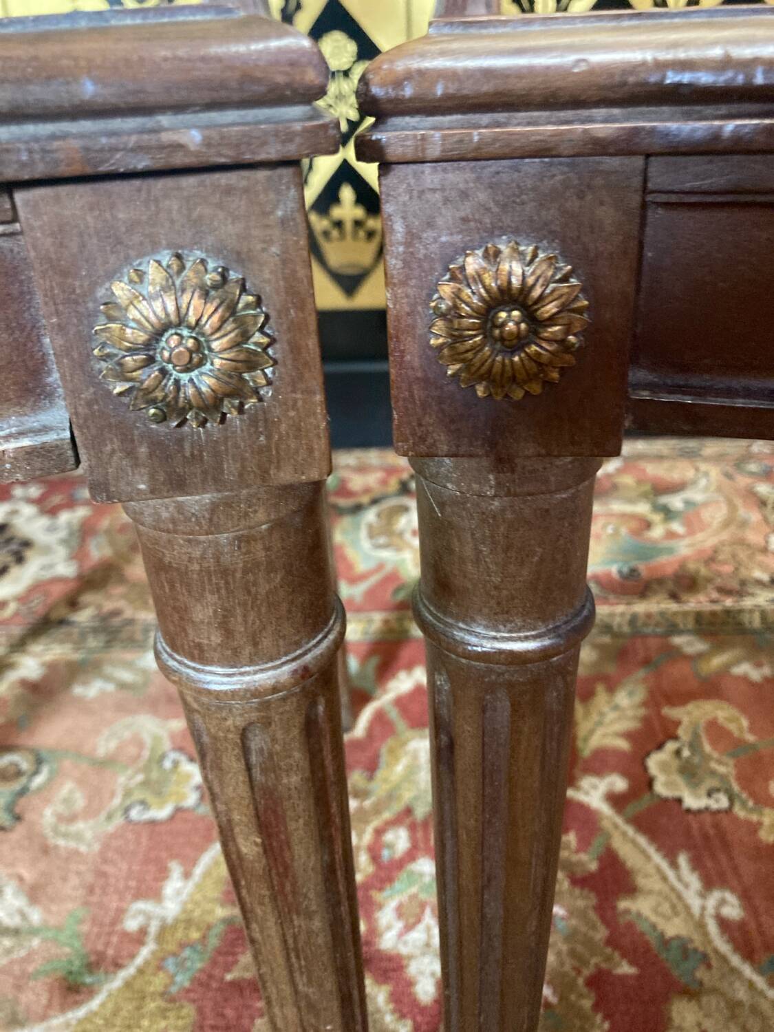 2 Louis XVI mahogany chairs