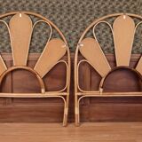 Pair of headboard Rattan and Cannage
