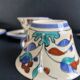 Set of 4 handmade cups and saucers – Hand-painted – Izni style