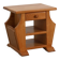 Mid-Century Blonde Oak Side Table, France 1980s