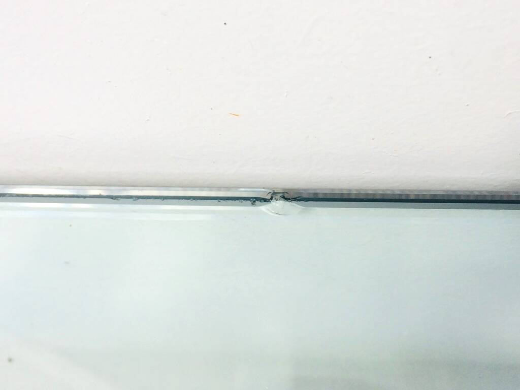 Square coffee table ' Trestles '. Plexi & glass. Vintage 80s