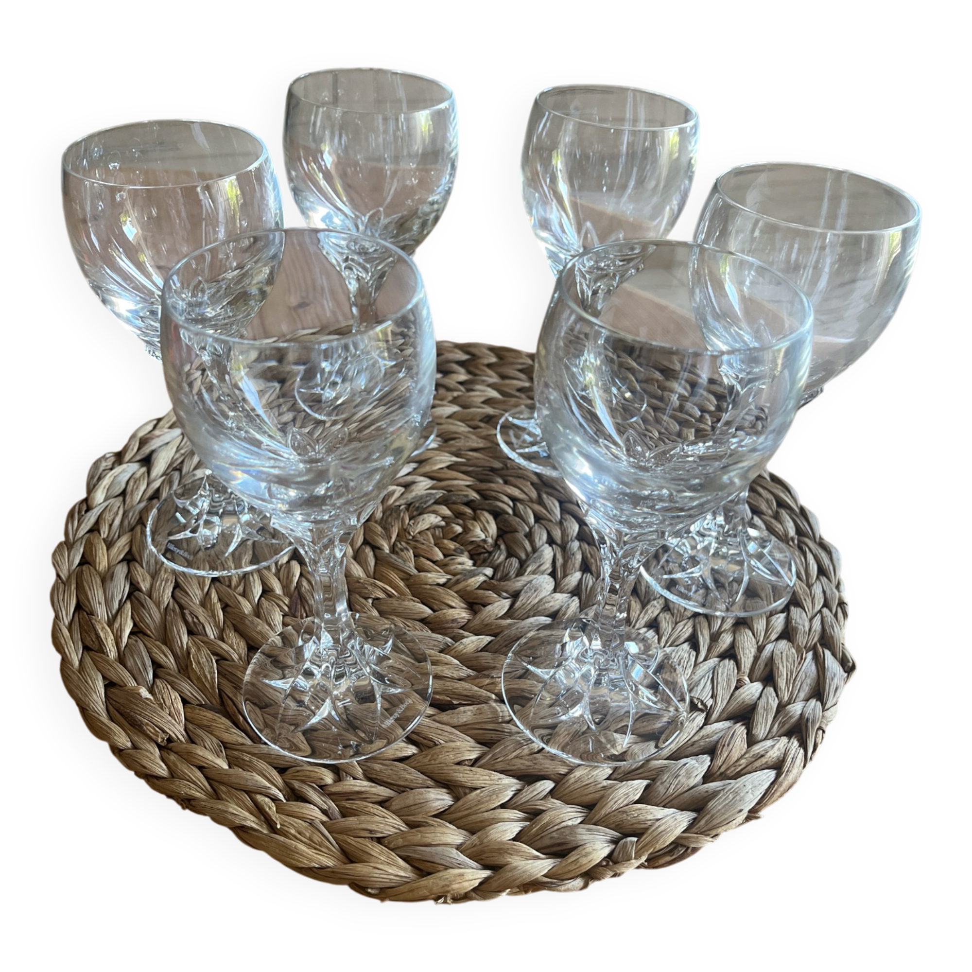 6 Burgundy glasses Villeroy & Boch