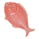 Large vintage fish platter Surtis Portugal in coral earthenware.
