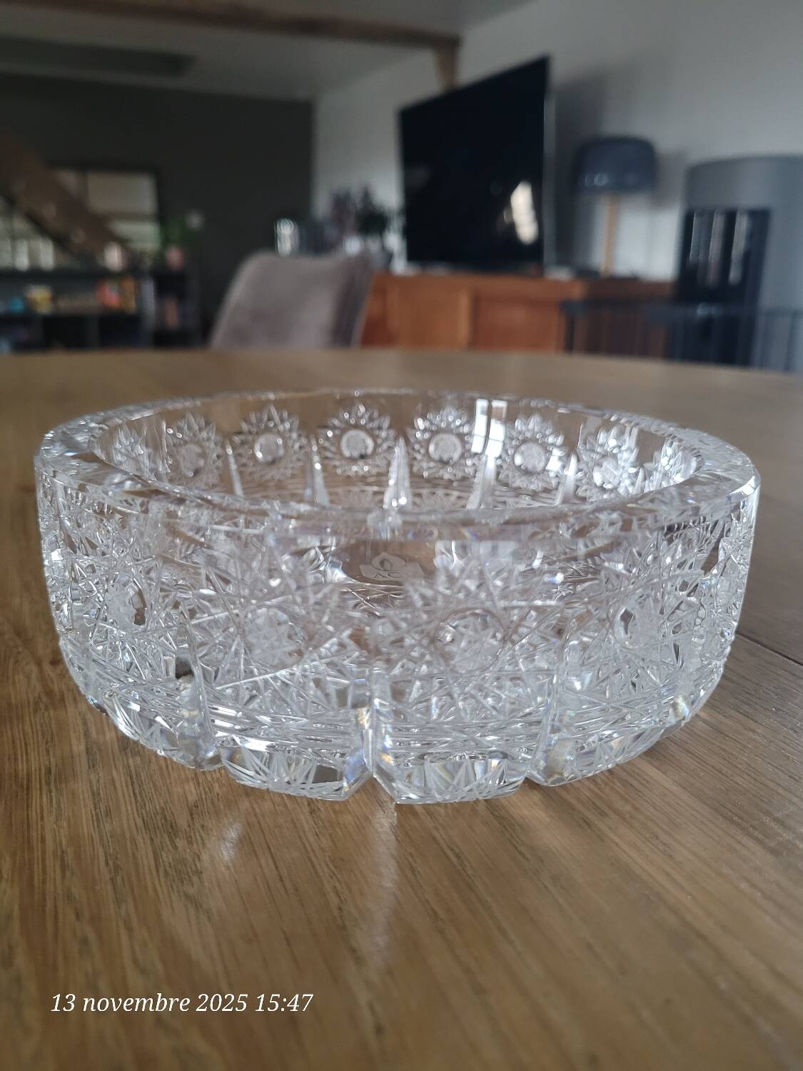 Ashtray / pocket tray in crystal