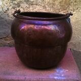 Old copper cauldron
