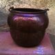 Old copper cauldron
