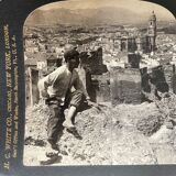 Old photography stereo, stereograph, luxury albumine 1903 Malaga, Spain