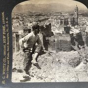 Old photography stereo, stereograph, luxury albumine 1903 Malaga, Spain