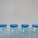 set of 4 art deco turquoise water glasses 1930
